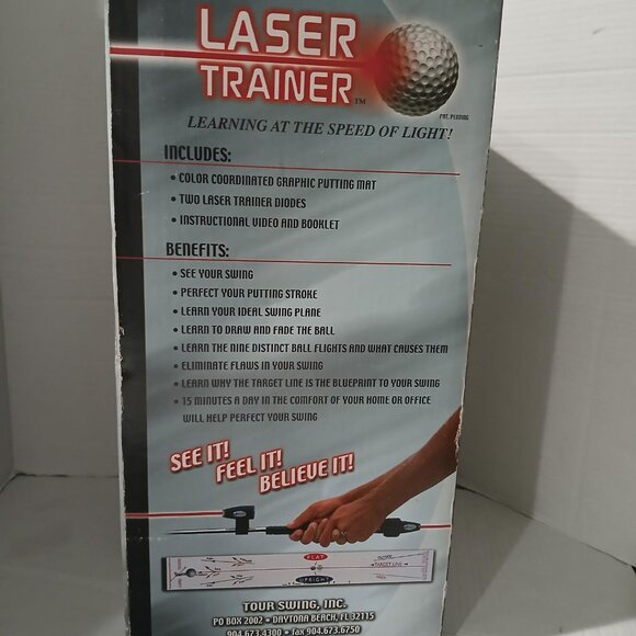 Golf Laser Trainer, 2 laser trainer diodes, graphic mat, video & booklet. - Picture 8 of 11